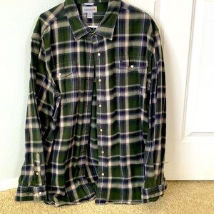Flannel snap button Carhartt long sleeve